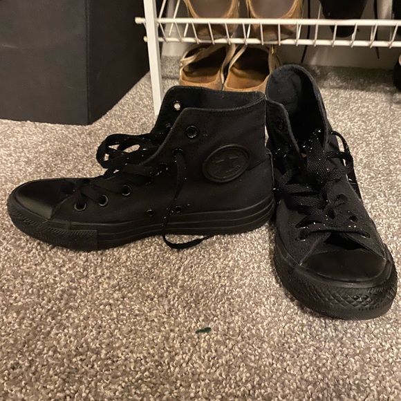 blacked out converse